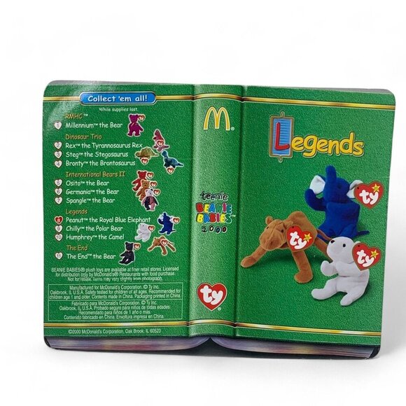 TY McDonalds Teenie Beanie Babies 2000 "Peanut" The Elephant 4" Plush Toy NIB - Picture 2 of 4